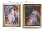 restaurare tablouri nud de balerină